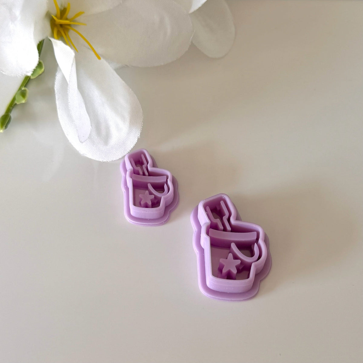 Beach Bucket With Shovel Cutter | 0.75"-1.25" | Polymer Clay Cutter Earrings Summer