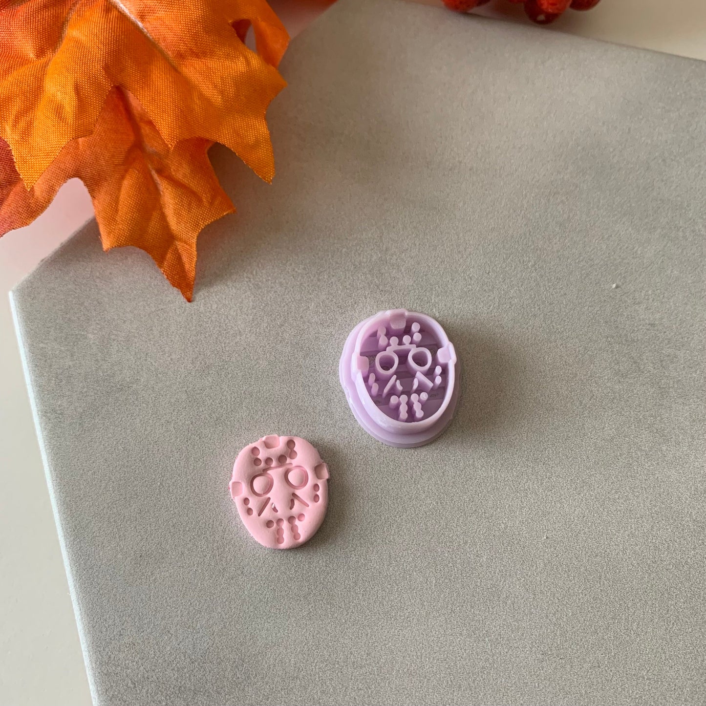 Jason Mask Cutter | 0.75"-1.25" | Fall Polymer Clay Autumn Clay Cutters Fall Scary Halloween Earrings Autumn Clay Cutters