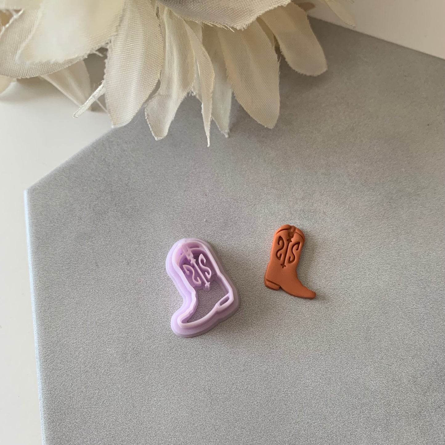 Cowboy Boot Cutter | 0.75"-1.25" | Western Polymer Clay Cutter Earrings