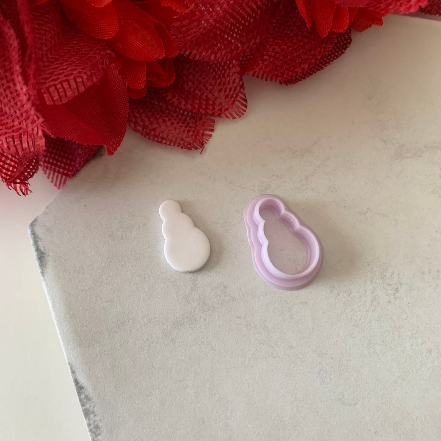 Snowman Cutter | 0.75"-1.25" | Winter Polymer Clay Cutters Holiday Christmas Earrings Cutter