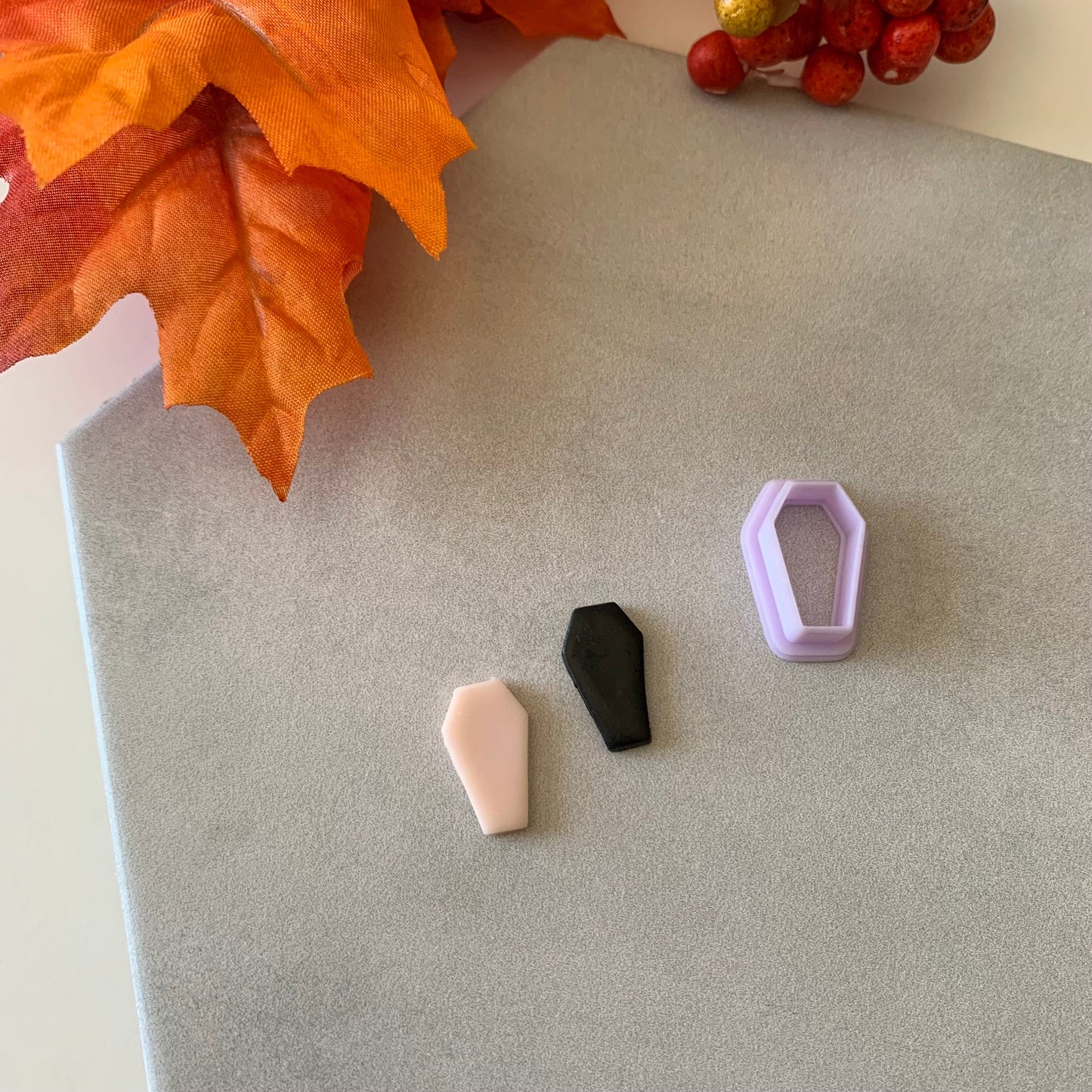 Coffin Cutter | 0.75"-1.25" | Fall Polymer Clay Autumn Clay Cutters Fall Scary Halloween Earrings Autumn Clay Cutters