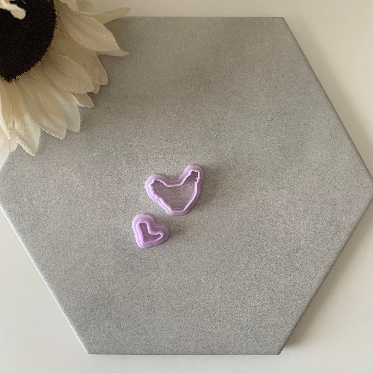 Chicken with Boots Cutter | 0.75"-1.25" | Polymer Clay Cutter