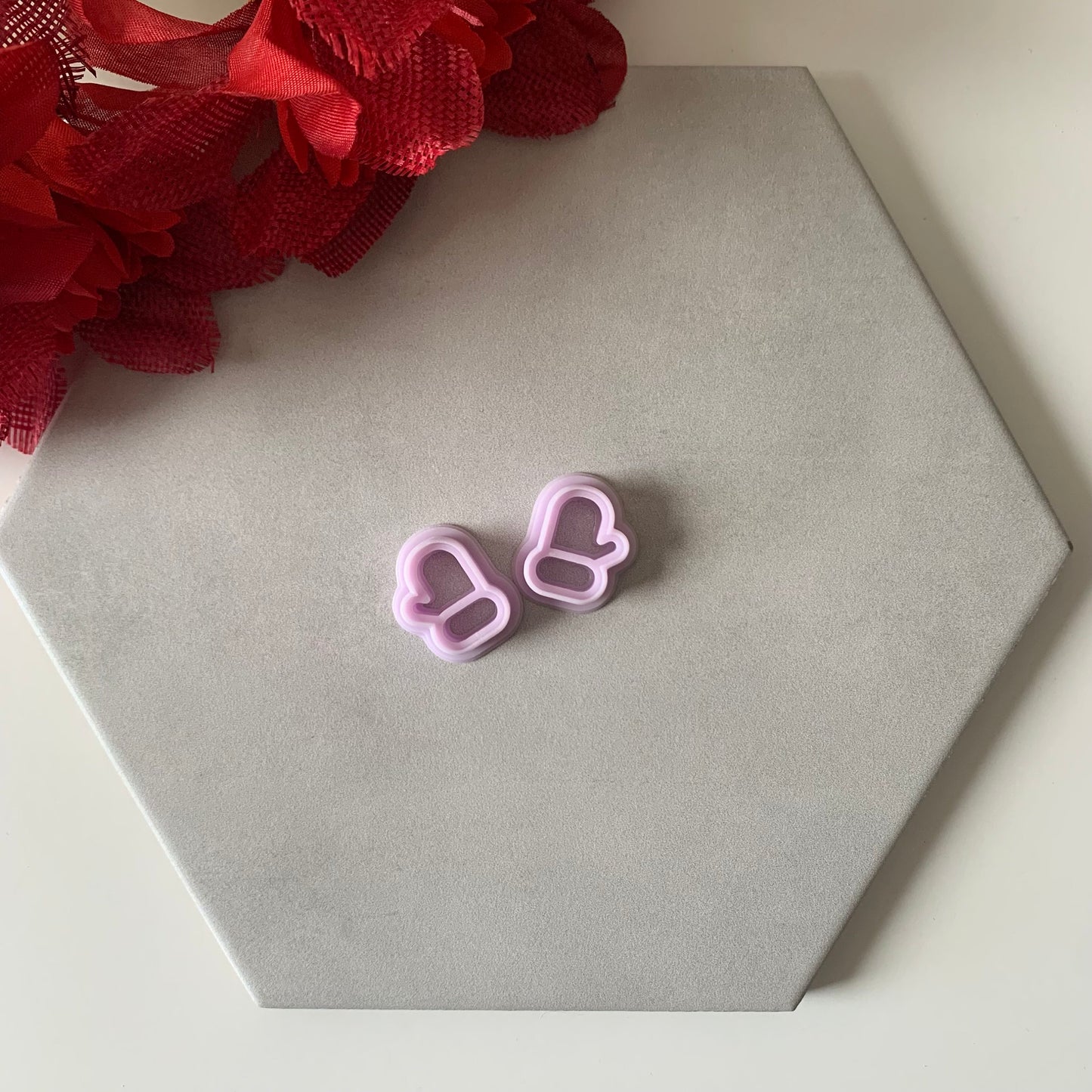 Snow Gloves Cutter | 0.75"-1.25" | Winter Polymer Clay Cutters Holiday Christmas Earrings Cutter