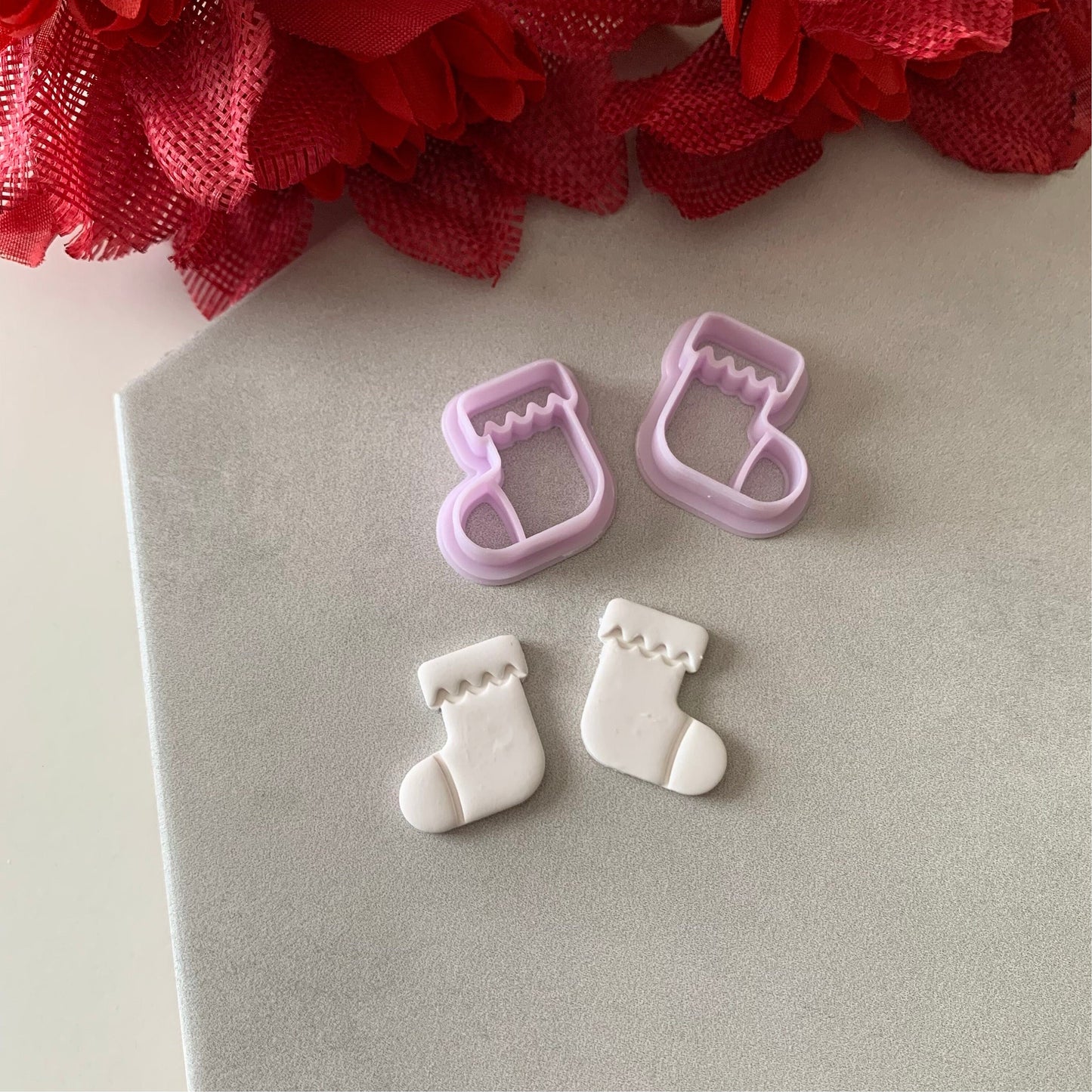 Stockings Cutter | 0.75"-1.25" | Winter Polymer Clay Cutters Holiday Christmas Earrings Cutter