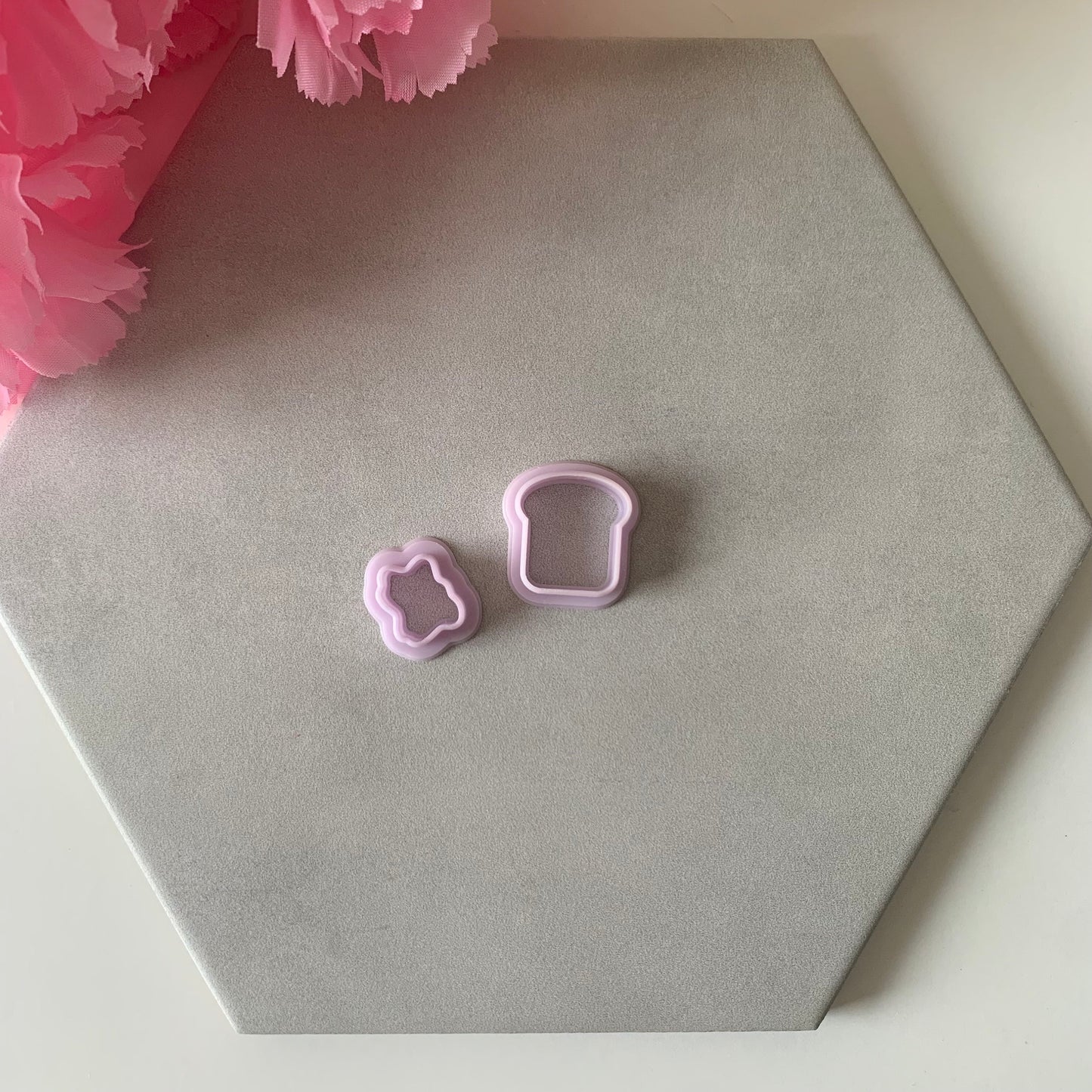 Bread and Jam Cutter | 0.75"-1.25" | Polymer Clay Cutter Earrings Toast Jelly