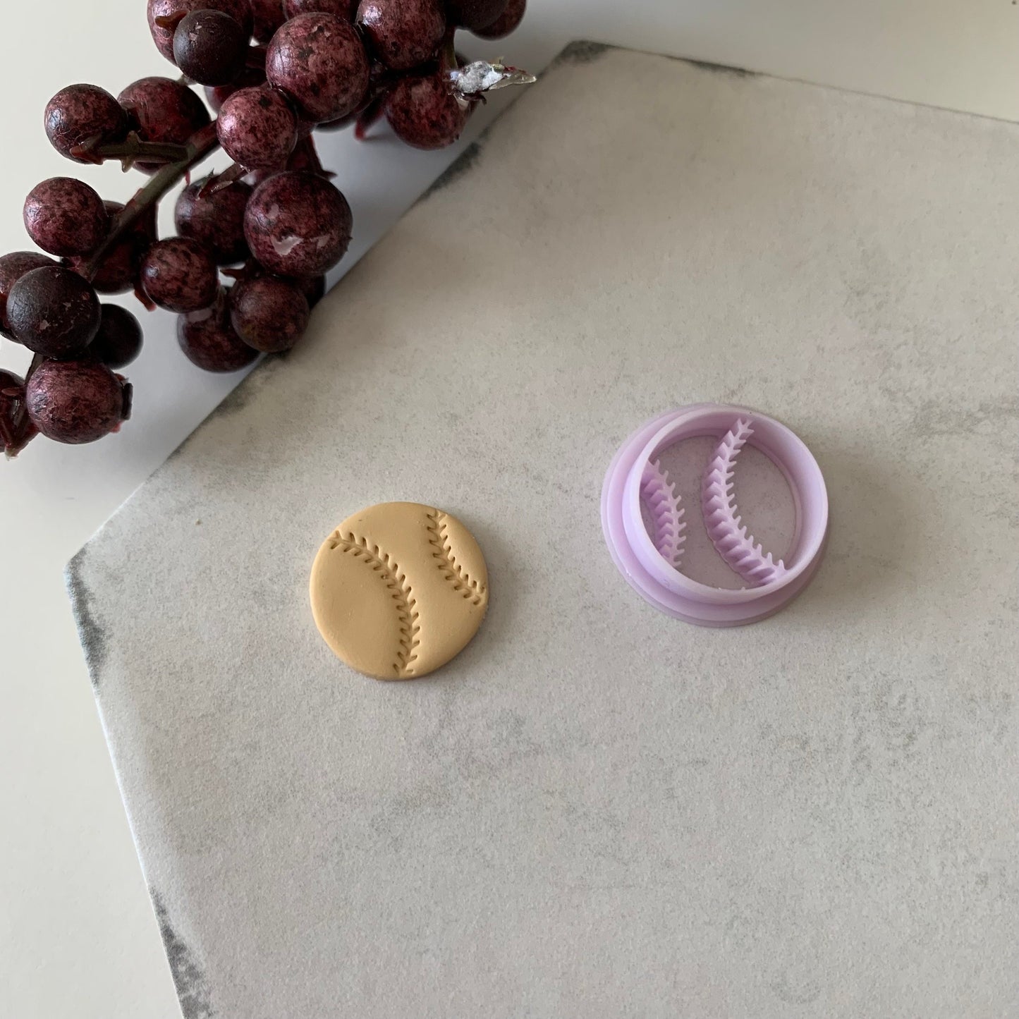 Baseball Cutter | 0.75"-1.25" | Sports Polymer Clay Cutter