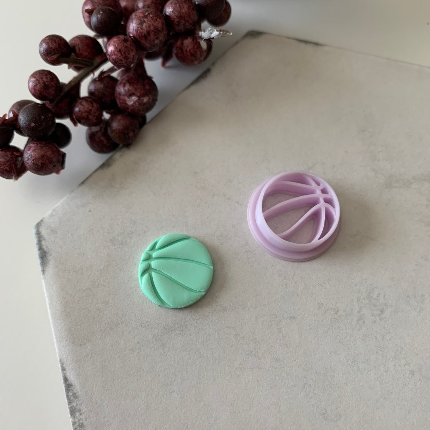 Basketball Cutter | 0.75"-1.25" | Sports Polymer Clay Cutter