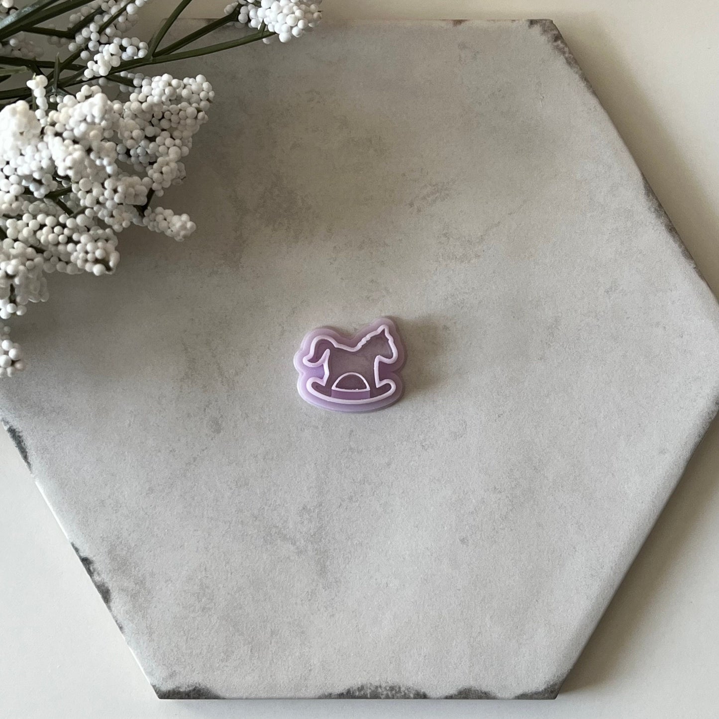 Rocking Horse Cutter | 0.75"-1.25" | Winter Polymer Clay Cutters Holiday Christmas Earrings Cutter