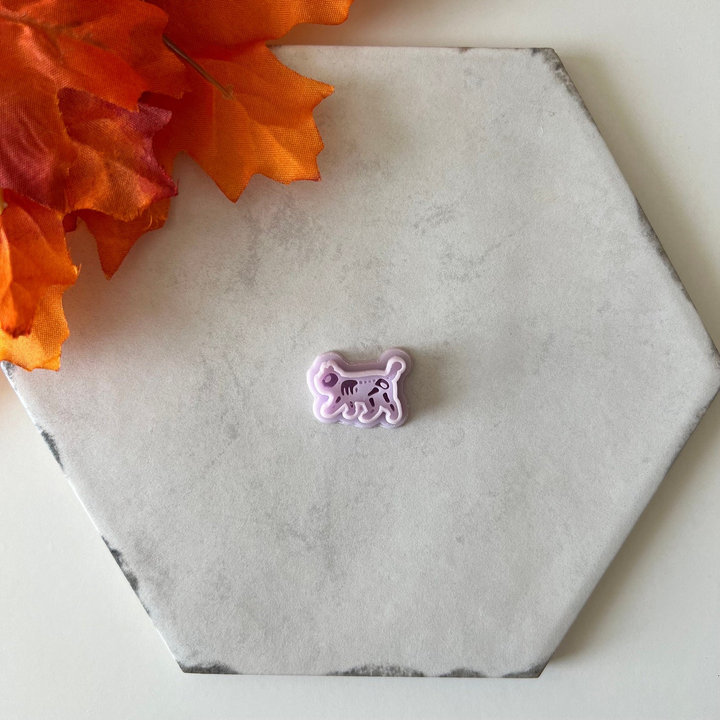Skeleton Cat Cutter | 0.75"-1.25" | Fall Polymer Clay Autumn Clay Cutters Fall Scary Halloween Earrings Autumn Clay Cutters