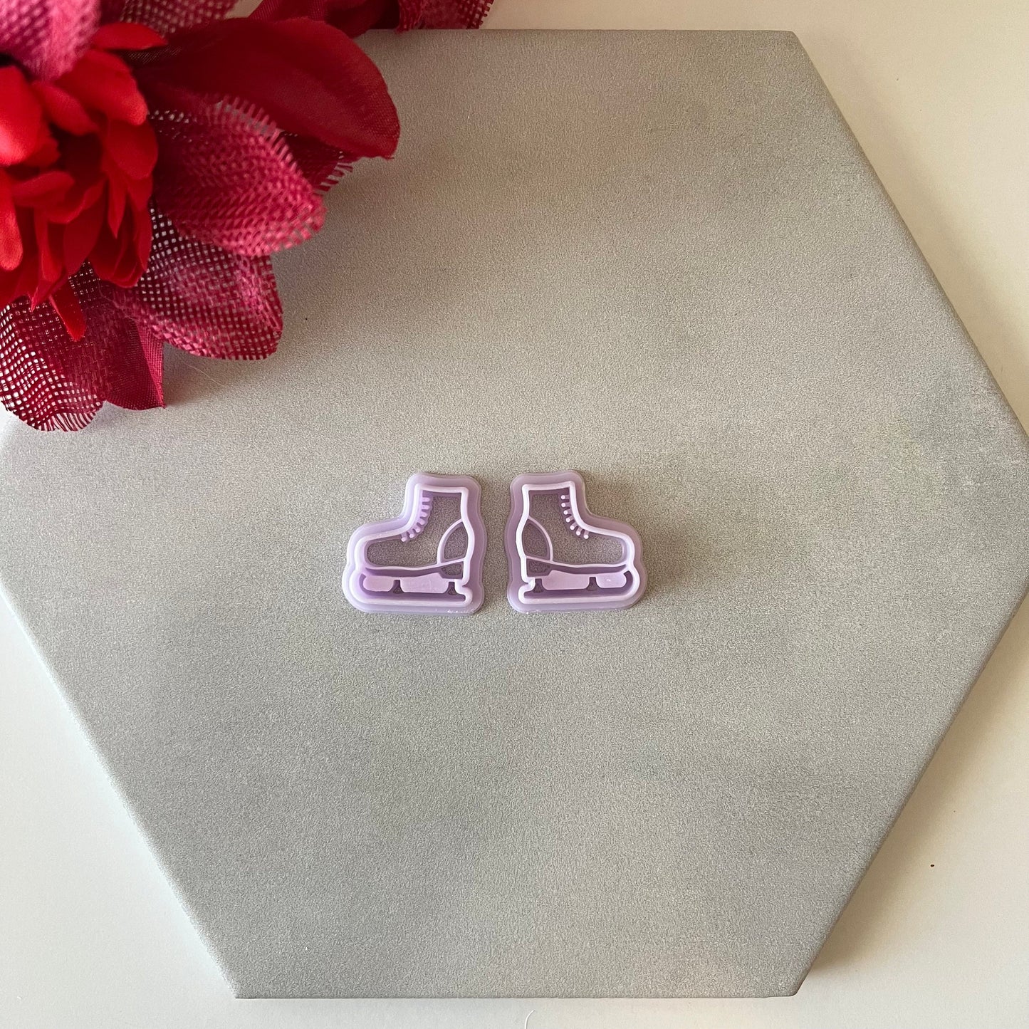 Ice Skate Cutter Set | 0.75"-1.25" | Winter Polymer Clay Holiday Christmas Earrings Autumn Clay Cutters