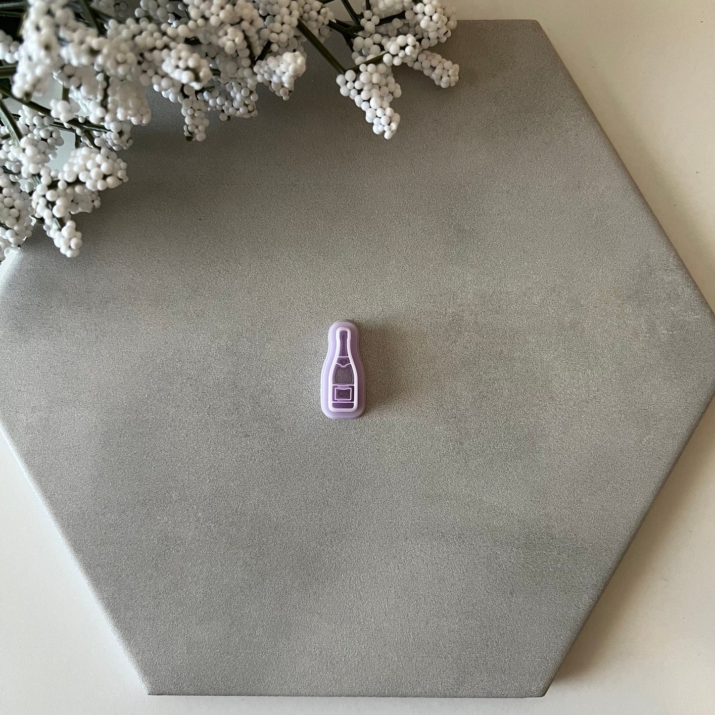 Champagne Bottle Cutter | 0.75"-1.25" | Polymer Clay Cutter Earrings Stud