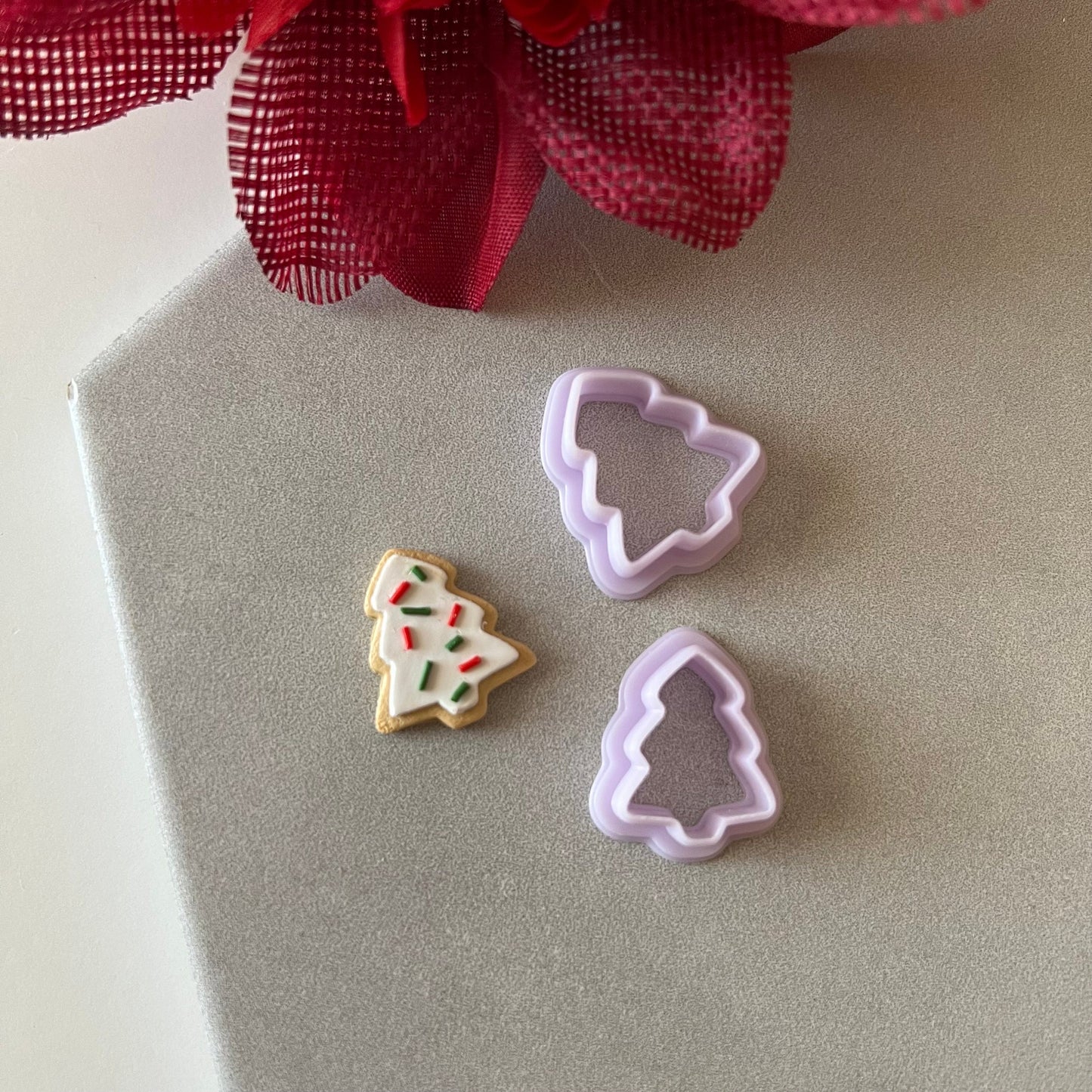 Christmas Tree Sugar Cookie Cutter Set | 0.75"-1.25" | Winter Polymer Clay Holiday Christmas Earrings Autumn Clay Cutters