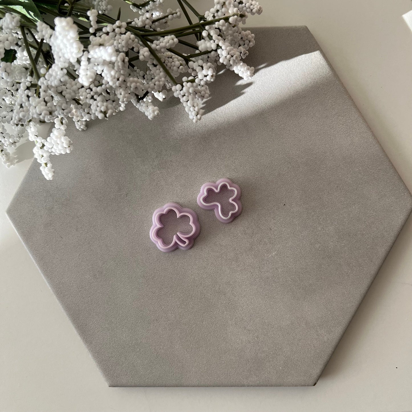 Shamrock Sugar Cookie Cutter | 0.75"-1.25" | Polymer Clay Cutter Earrings St Patrick’s Day