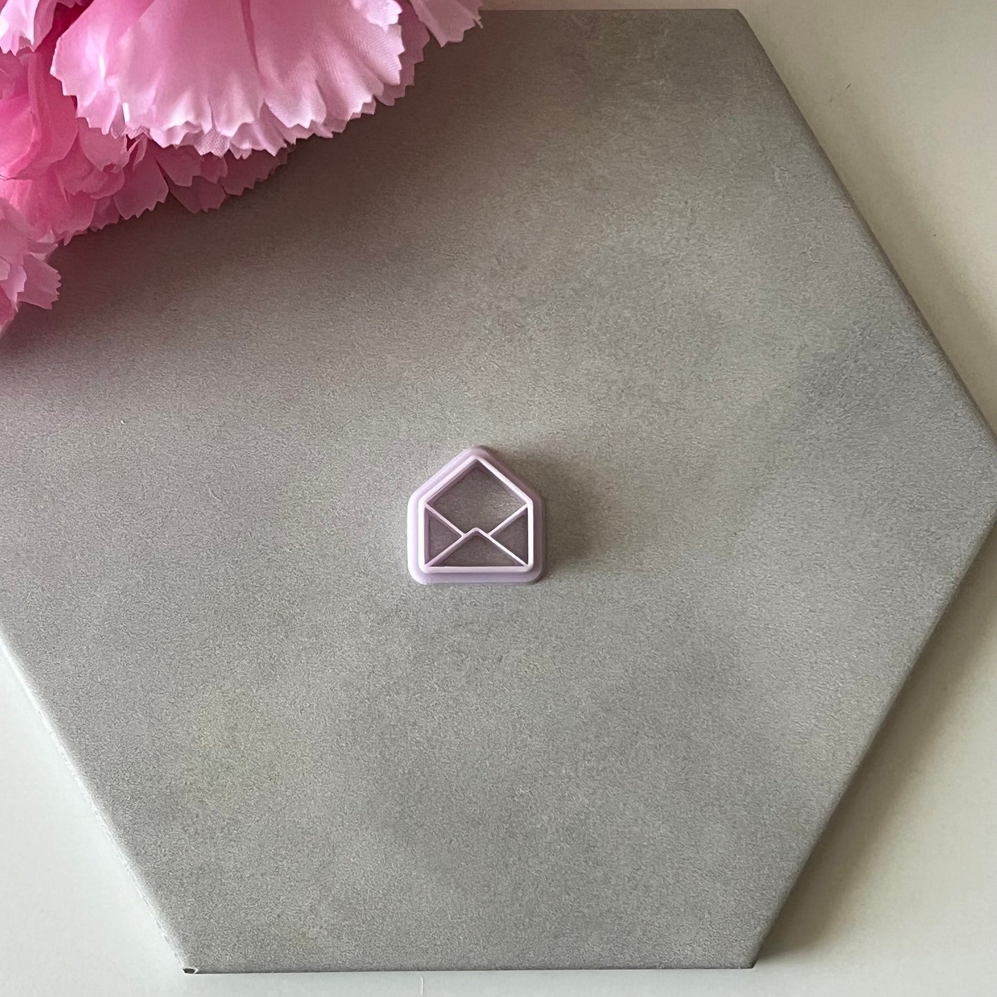 Open Envelope Cutter | 0.75"-1.25" | Polymer Clay Cutter Earrings Valentines Day Letter