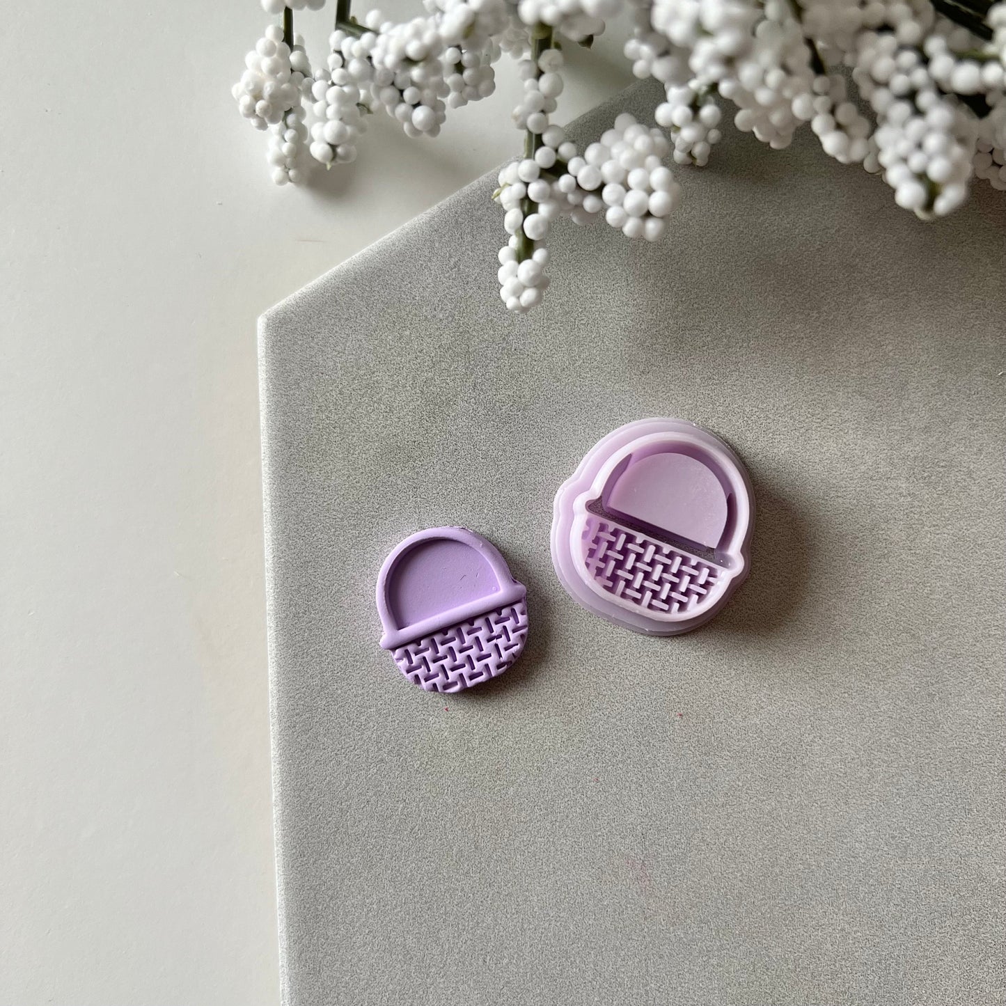 Easter Basket Cutter | 0.75"-1.25" | Polymer Clay Cutter Earrings Easter Spring