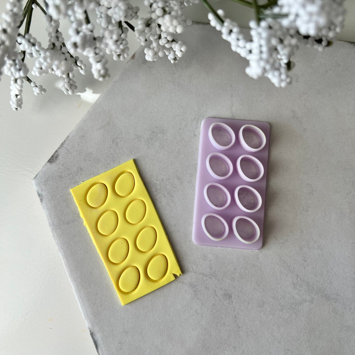 Egg Cluster Cutter | Polymer Clay Cutter Earrings Easter Spring Stud