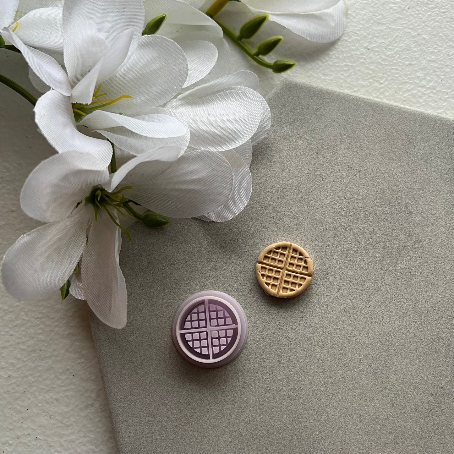 Waffle Cutter | 0.75"-1.25" | Polymer Clay Cutter Earrings
