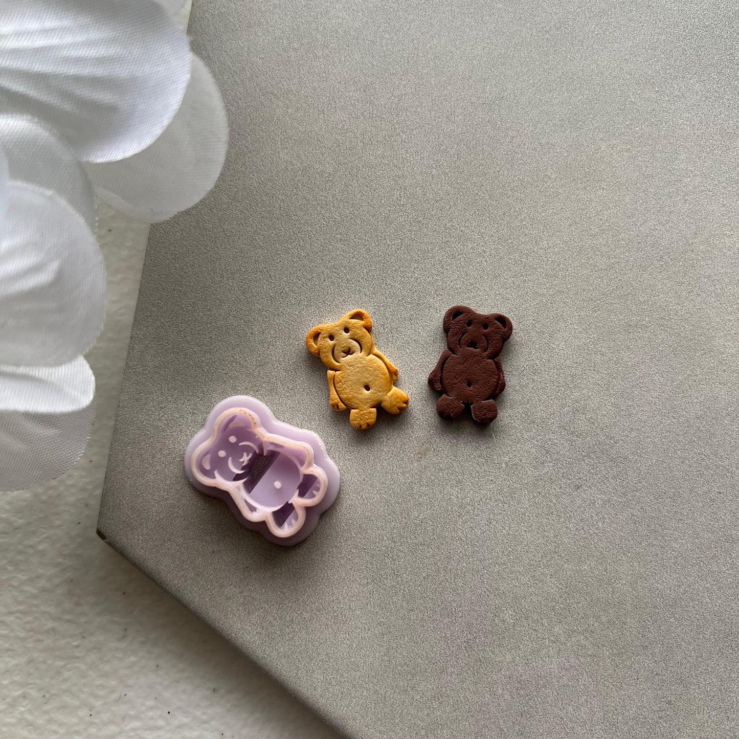 Bear Graham Cutter Hands Down | 0.75"-1.25" | Polymer Clay Cutter Earrings