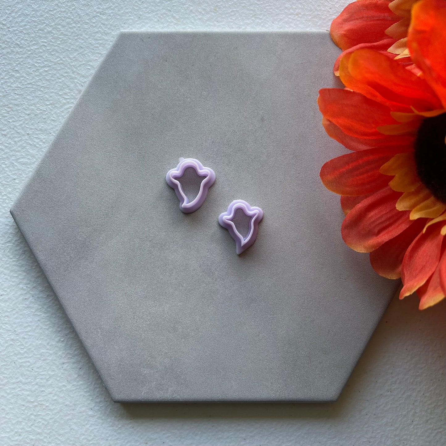 Ghost Sugar Cookie Cutter | 0.75"-1.25" | Fall Polymer Clay Autumn Clay Cutters Fall Scary Halloween Earrings