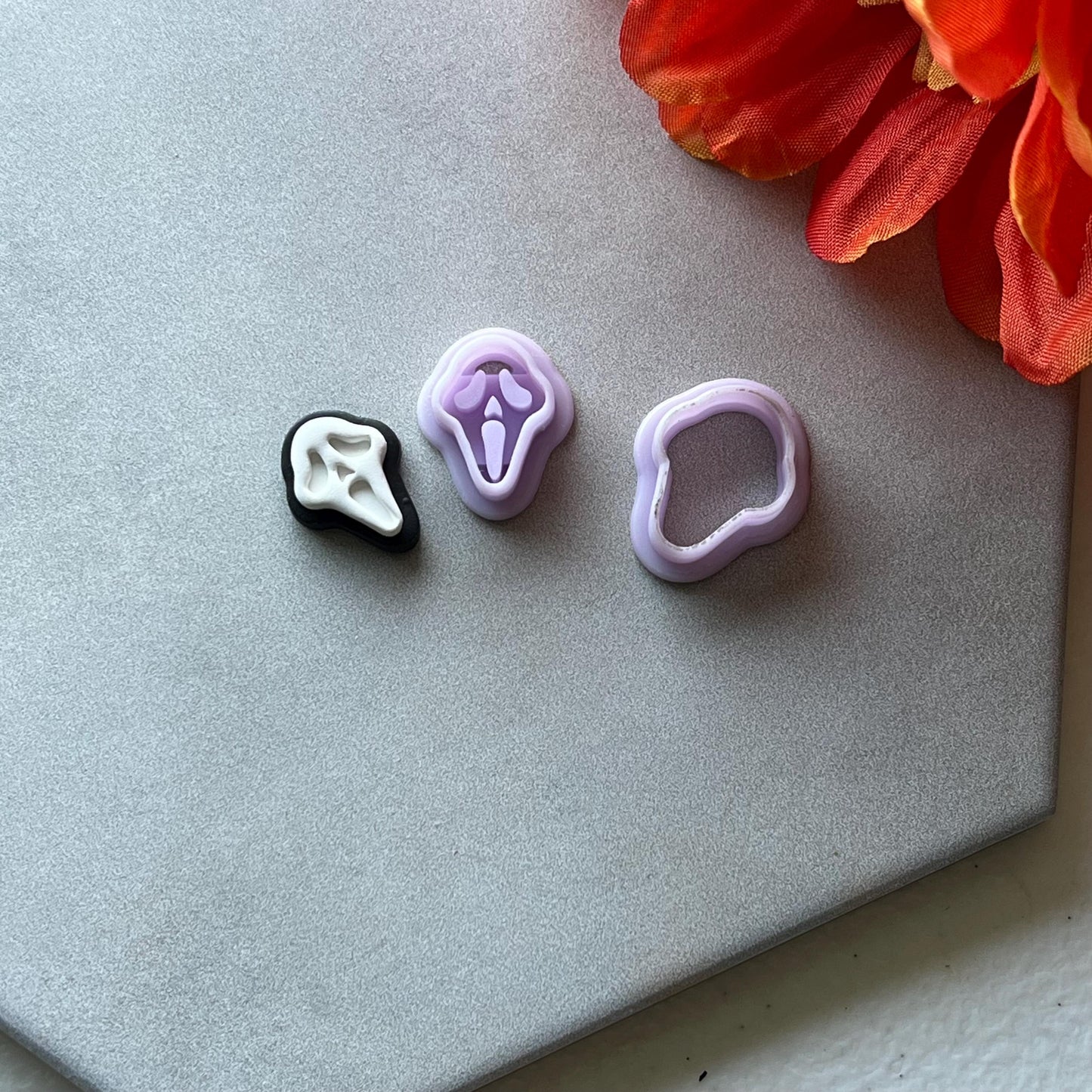 Scream Cutter 2 | 0.75"-1.25" | Fall Polymer Clay Autumn Clay Cutters Fall Scary Halloween Earrings