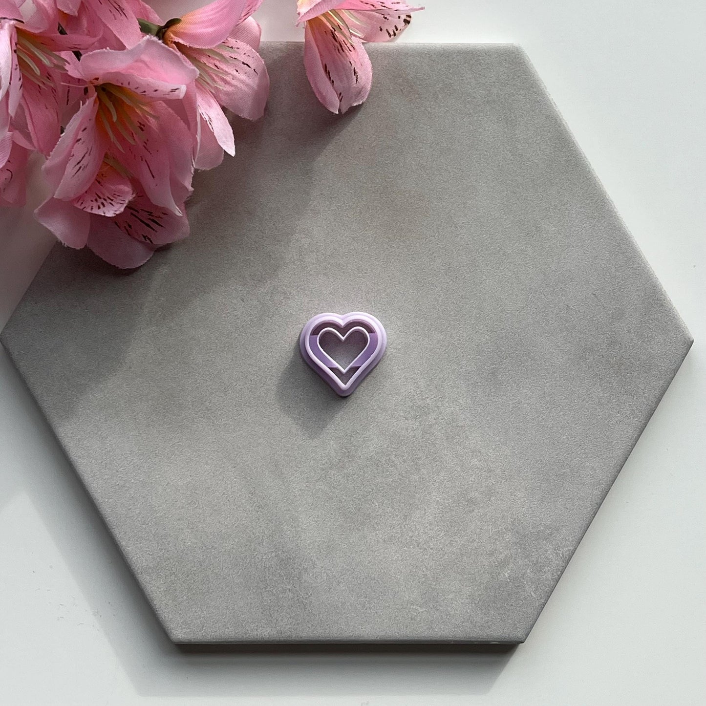 Heart Outline Cutter | 0.75"-1.25" | Polymer Clay Cutter Earrings Valentines Day