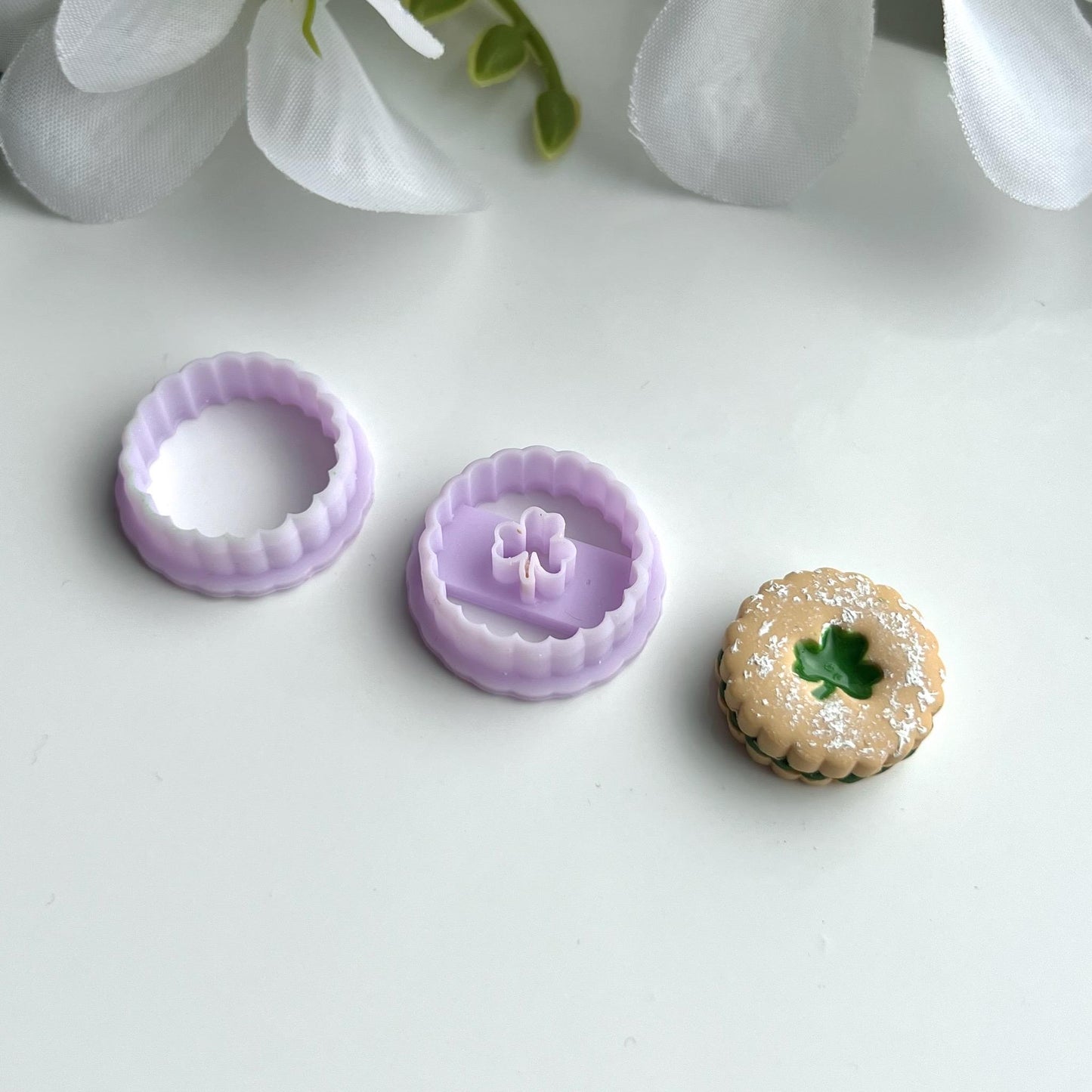 Shamrock Linzer Cookie Cutter (Set) | 0.75"-1.25" | Polymer Clay Cutter Earrings St Patrick’s Day
