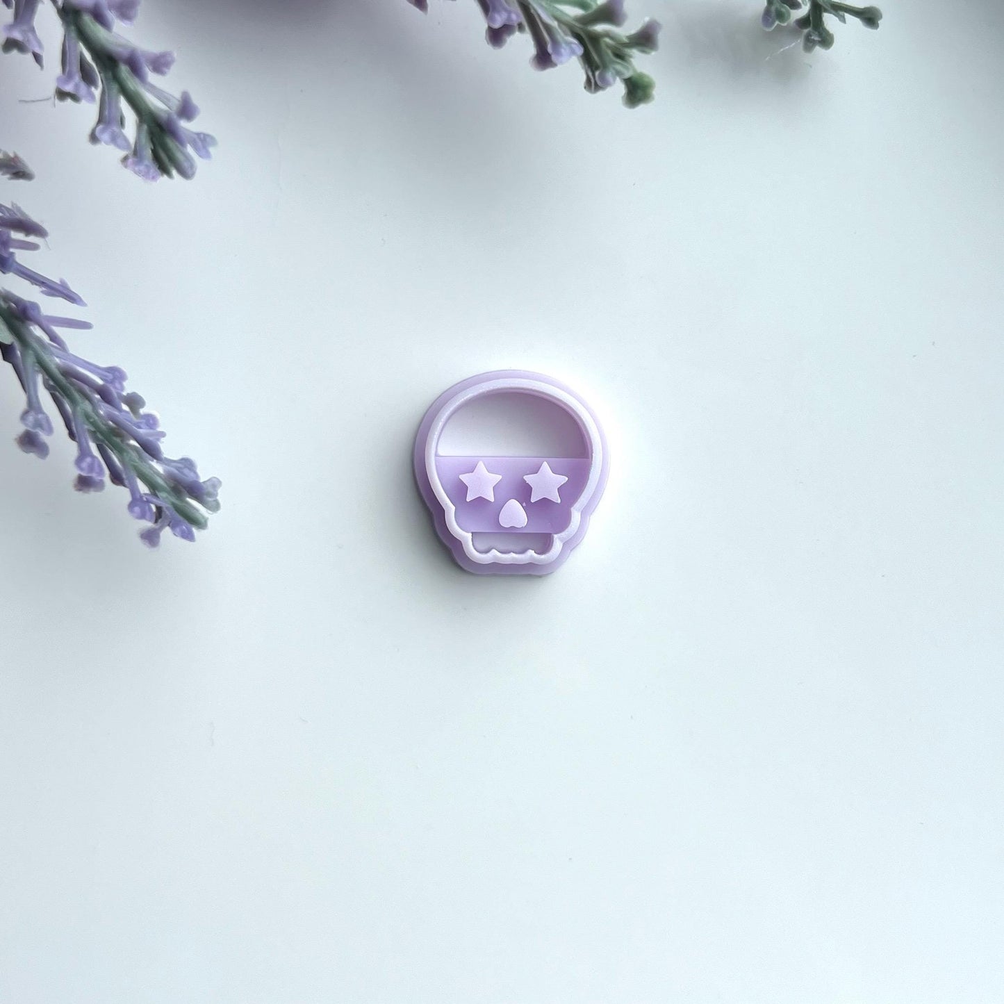 Star Eyes Skull Cutter | 0.75"-1.25" | Polymer Clay Cutter Earrings Fourth of July