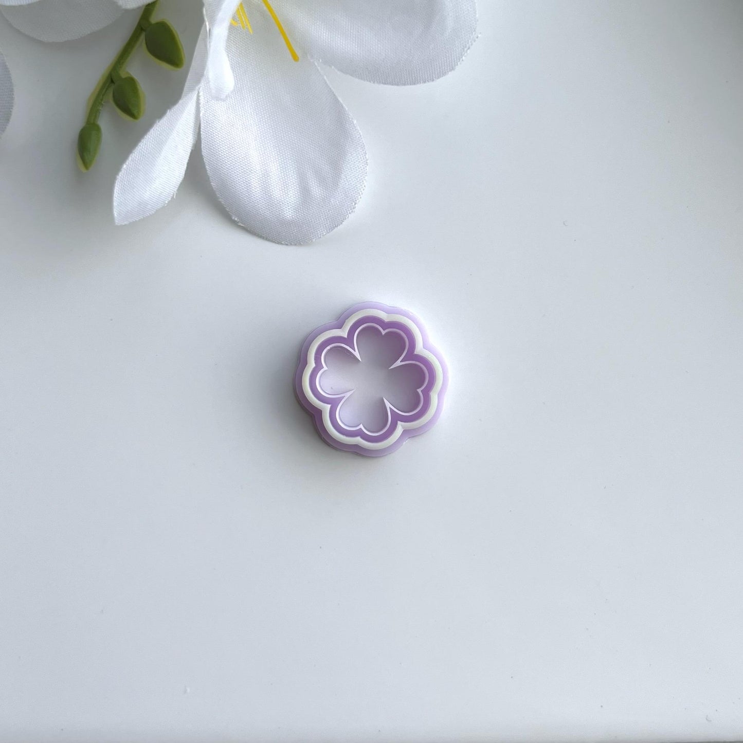Shamrock Outline Cutter | 0.75"-1.25" | Polymer Clay Cutter Earrings