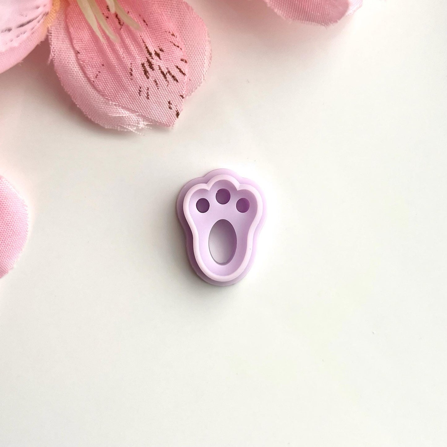 Easter Bunny Foot Cutter | 0.75"-1.25" | Polymer Clay Cutter Earrings Easter Spring