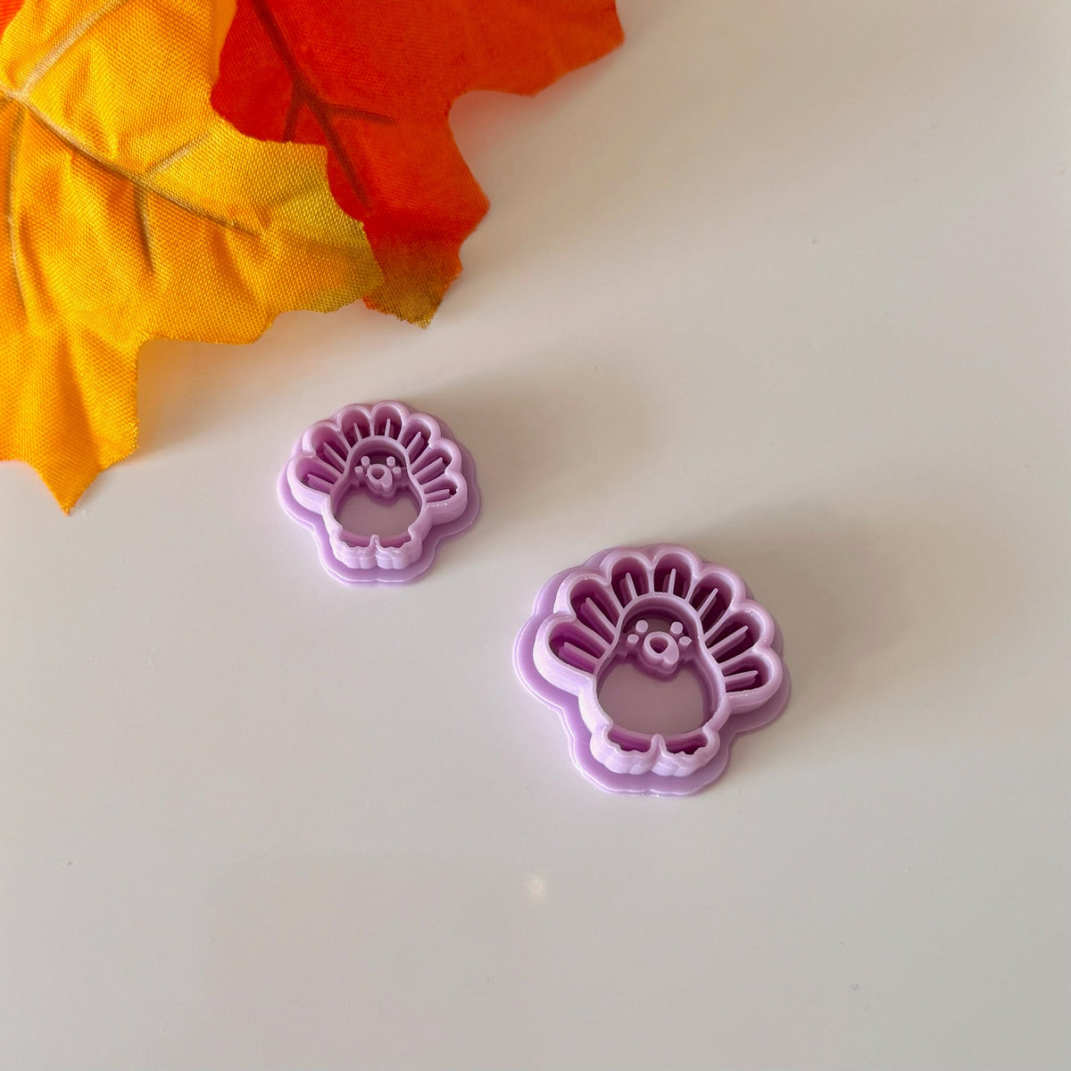 Chubby Turkey Cutter | 0.75"-1.25" | Polymer Clay Cutter Earrings Thanksgiving