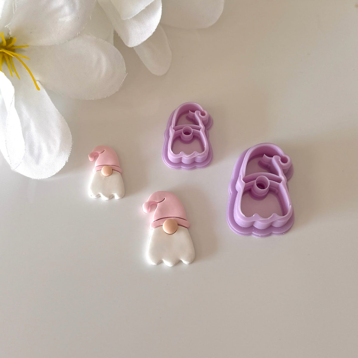 Flop Hat Gnome Cutter | 0.75"-1.25" | Polymer Clay Cutter Earrings