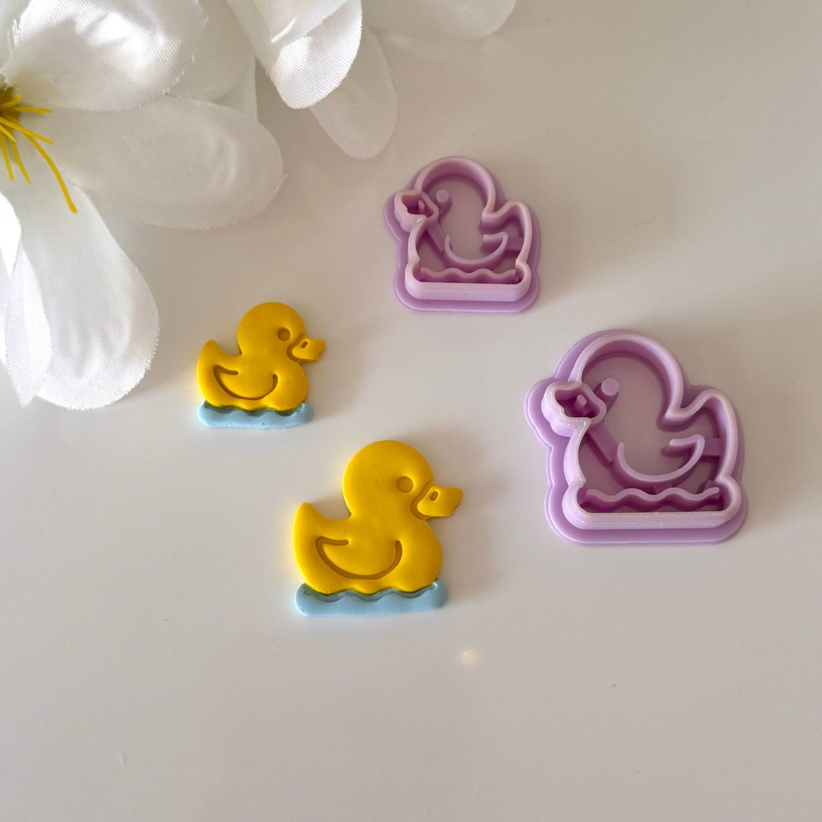 Rubber Duck Cutter | 0.75"-1.25" | Polymer Clay Cutter Earrings