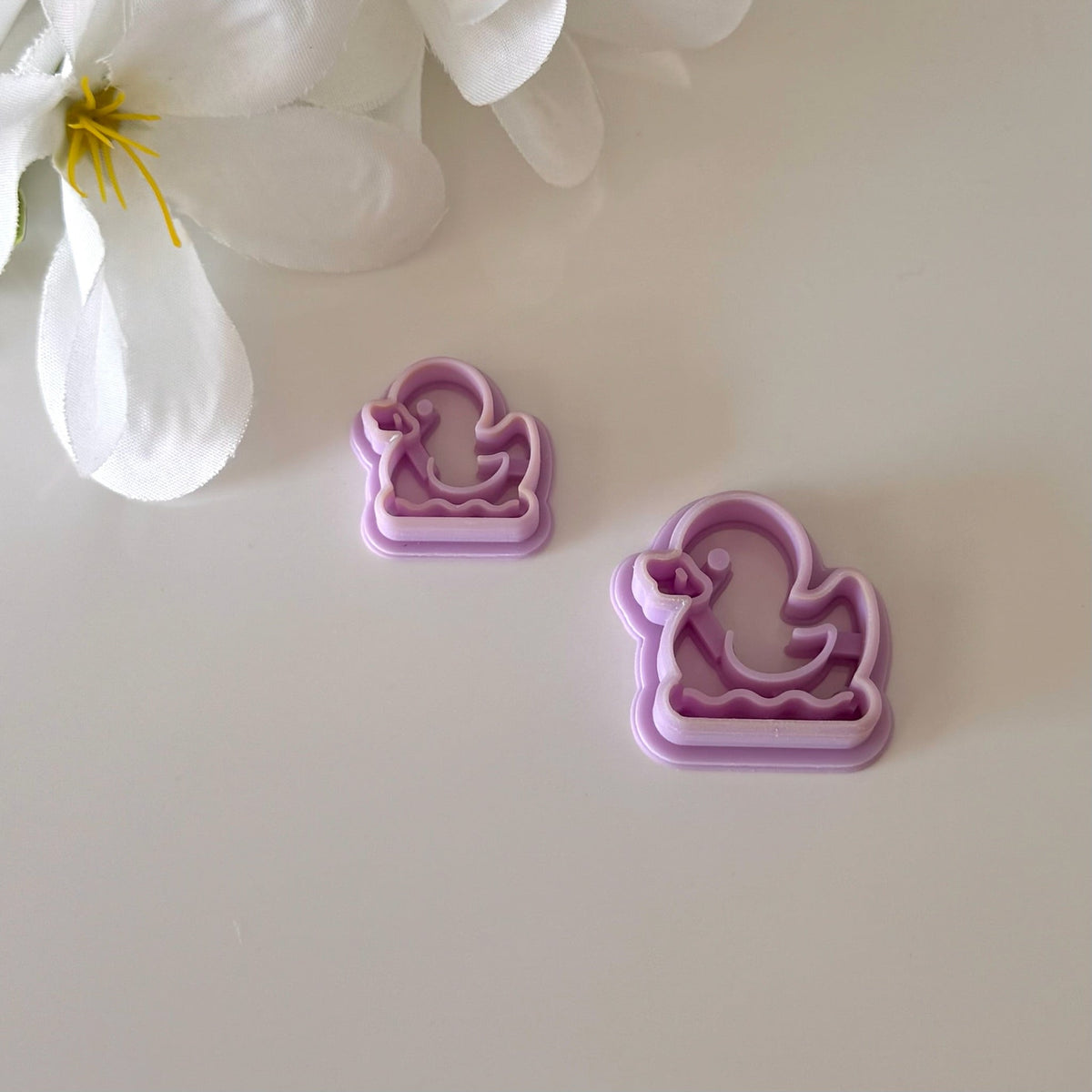 Rubber Duck Cutter | 0.75"-1.25" | Polymer Clay Cutter Earrings