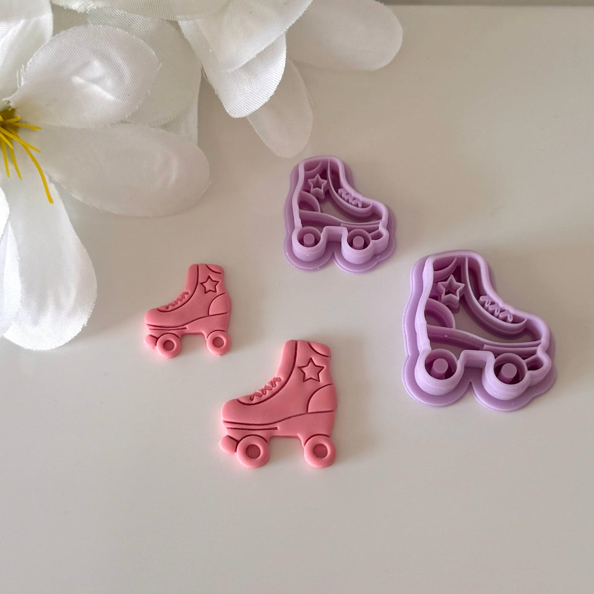 Groovy Roller Skate Cutter | 0.75"-1.25" | Polymer Clay Cutter Earrings