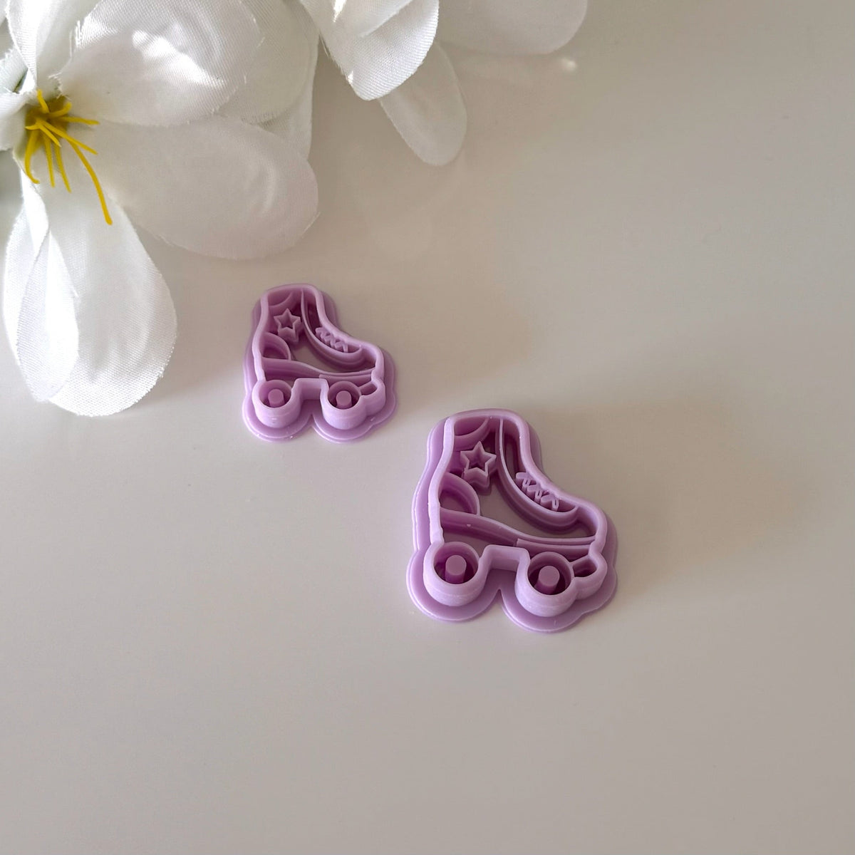 Groovy Roller Skate Cutter | 0.75"-1.25" | Polymer Clay Cutter Earrings