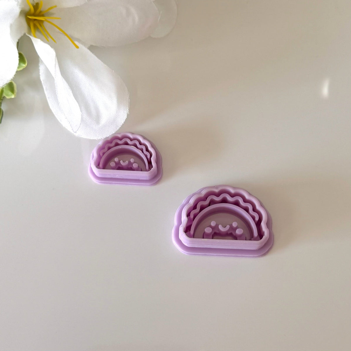 Happy Taco Cutter Set | 0.75"-1.25" | Polymer Clay Cutter Earrings