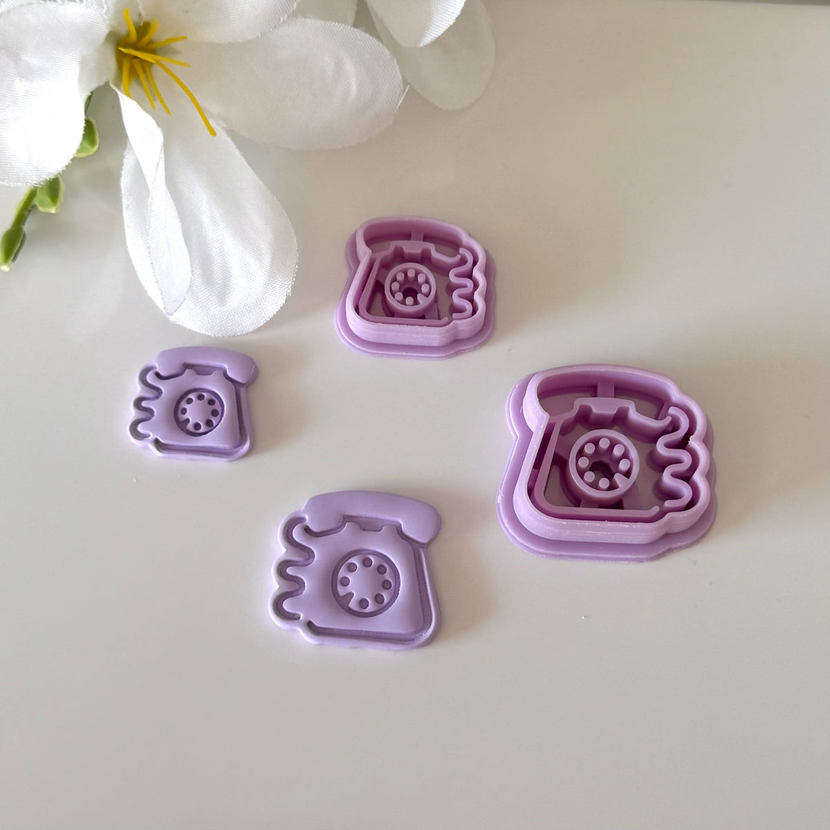 Rotary Phone Cutter | 0.75"-1.25" | Polymer Clay Cutter Earrings
