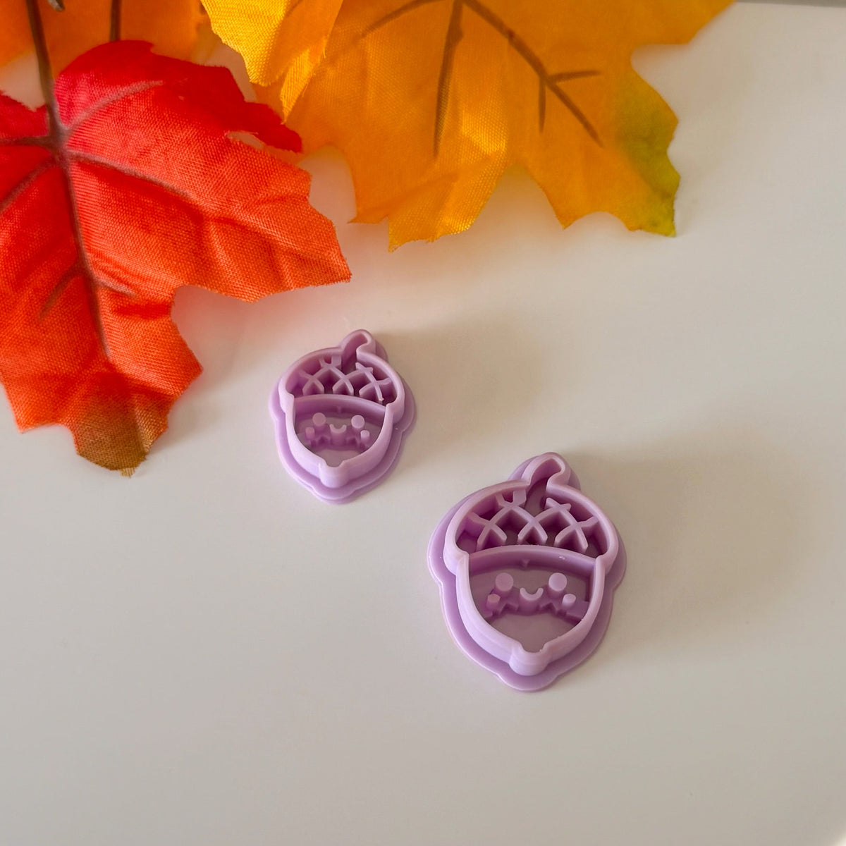 Chubby Acorn Face Cutter | 0.75"-1.25" | Polymer Clay Cutter Earrings Thanksgiving