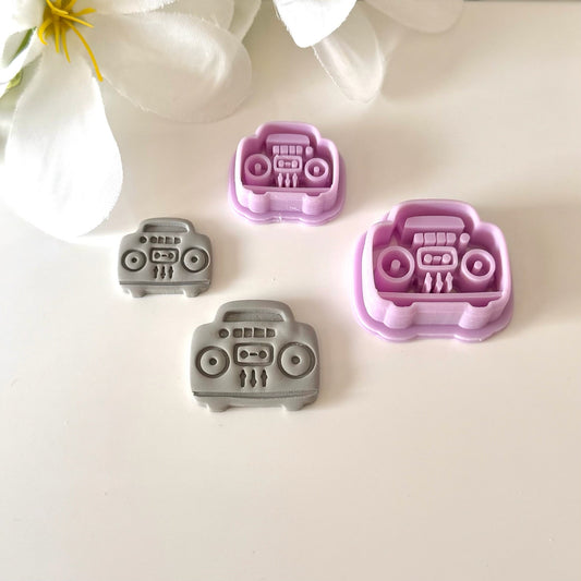 Boombox Cutter | 0.75"-1.25" | Polymer Clay Cutter Earrings