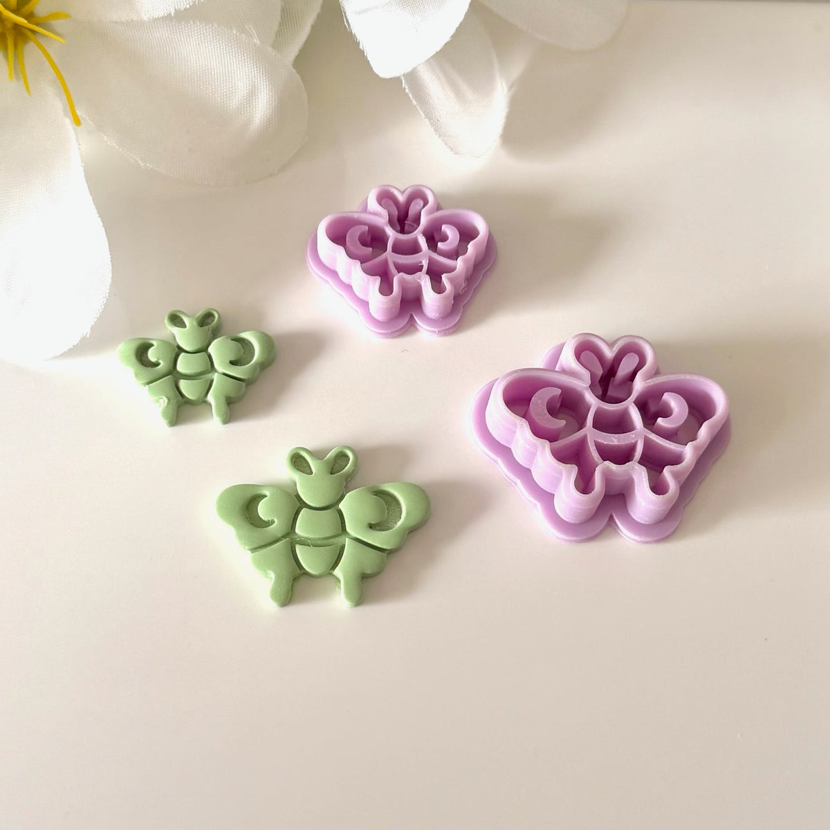 Luna Moth Cutter | 0.75"-1.25" | Polymer Clay Cutter Earrings