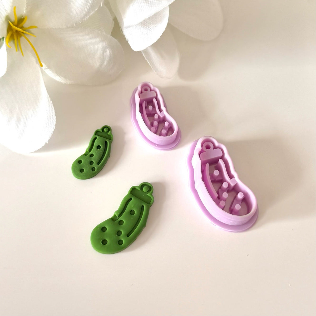 Christmas Pickle Cutter | 0.75"-1.25" | Polymer Clay Cutter Earrings Christmas