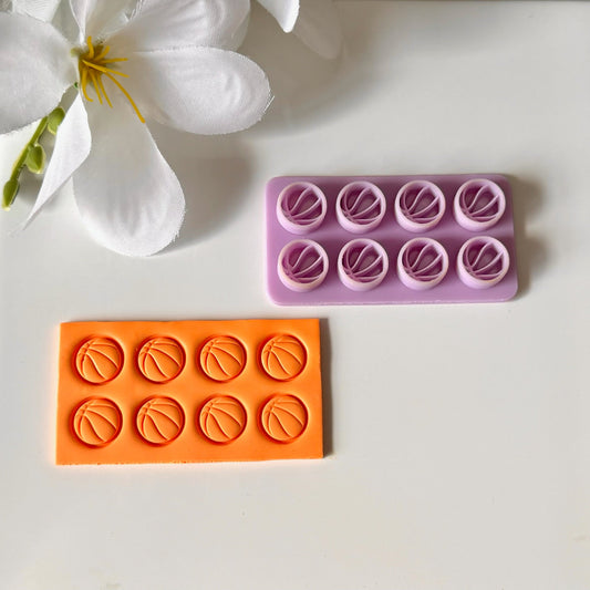 Basketball Cluster Cutter | Micro Cluster | Polymer Clay Cutter Earrings