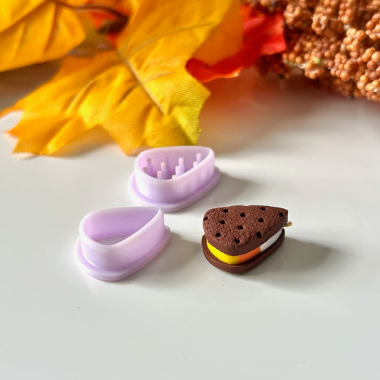 Candy Corn Ice Cream Sandwich Cutter (Set)
