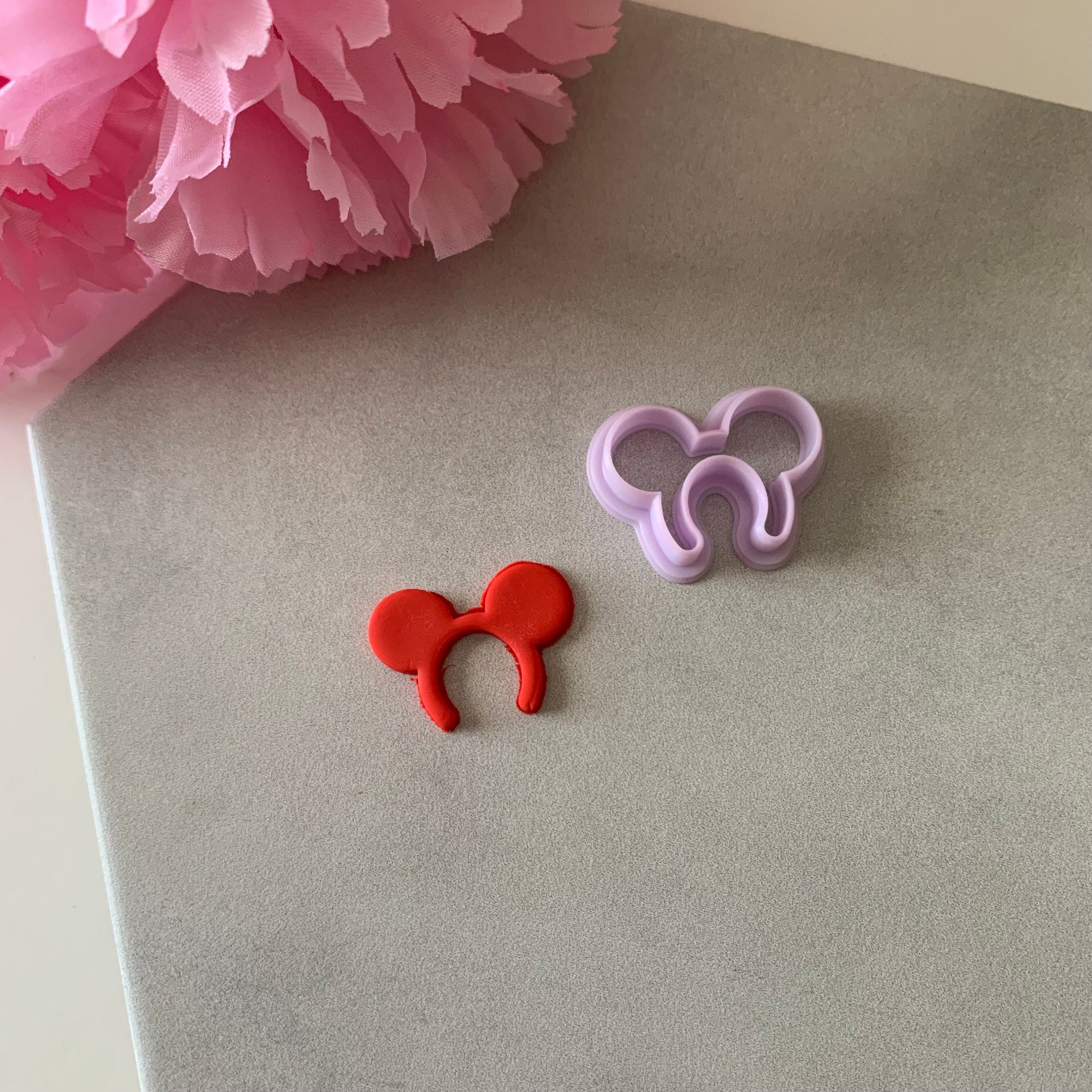 Mouse Ear Headband Cutter | 0.75"-1.25" | Polymer Clay Cutter