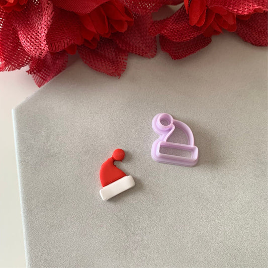 Santa Hat Cutter | 0.75"-1.25" | Winter Polymer Clay Cutters Holiday Christmas Earrings Cutter