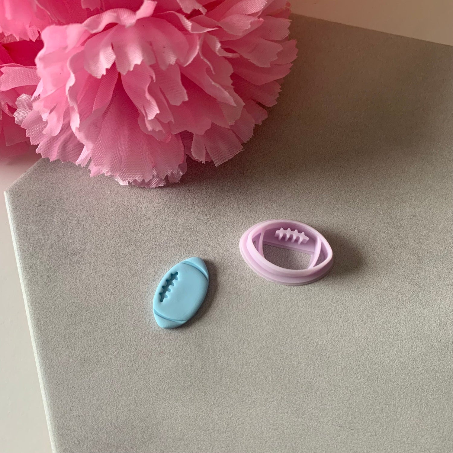 Football Cutter | 0.75"-1.25" | Sports Polymer Clay Cutter