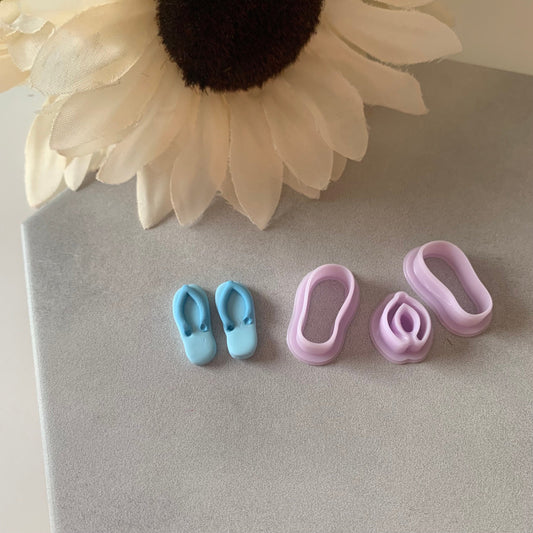 Sandal Cutter | 0.75"-1.25" | Polymer Clay Cutter Earrings Flip Flops