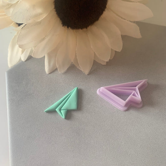 Paper Airplane Cutter | 0.75"-1.25" | Polymer Clay Cutter Earrings
