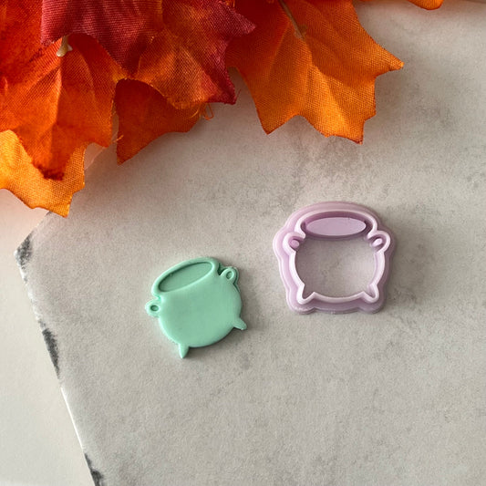 Witches Cauldron Cutter | 0.75"-1.25" | Polymer Clay Cutter Earrings
