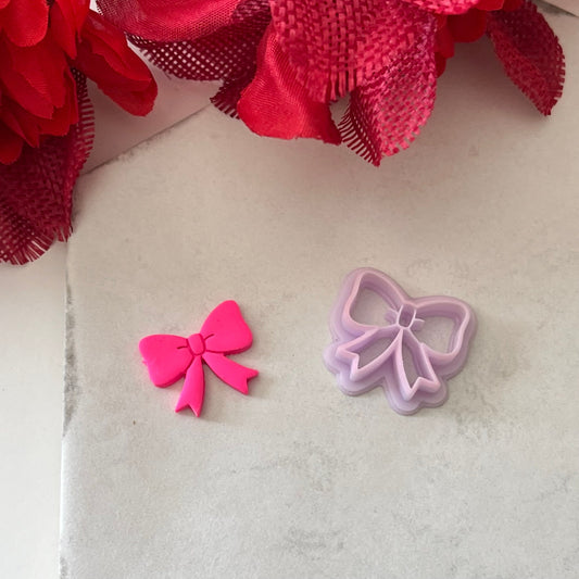 Ribbon Cutter | 0.75"-1.25" | Winter Polymer Clay Cutters Holiday Christmas Earrings Cutter